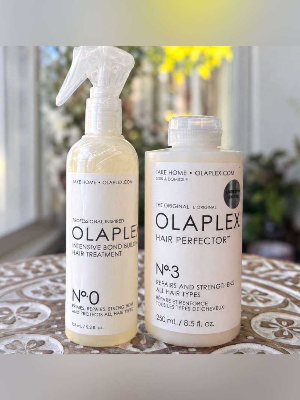 OLAPLEX No.0 5.2 oz + No.3 Hair Perfector Jumbo 8.5 oz Repair Treatment Set